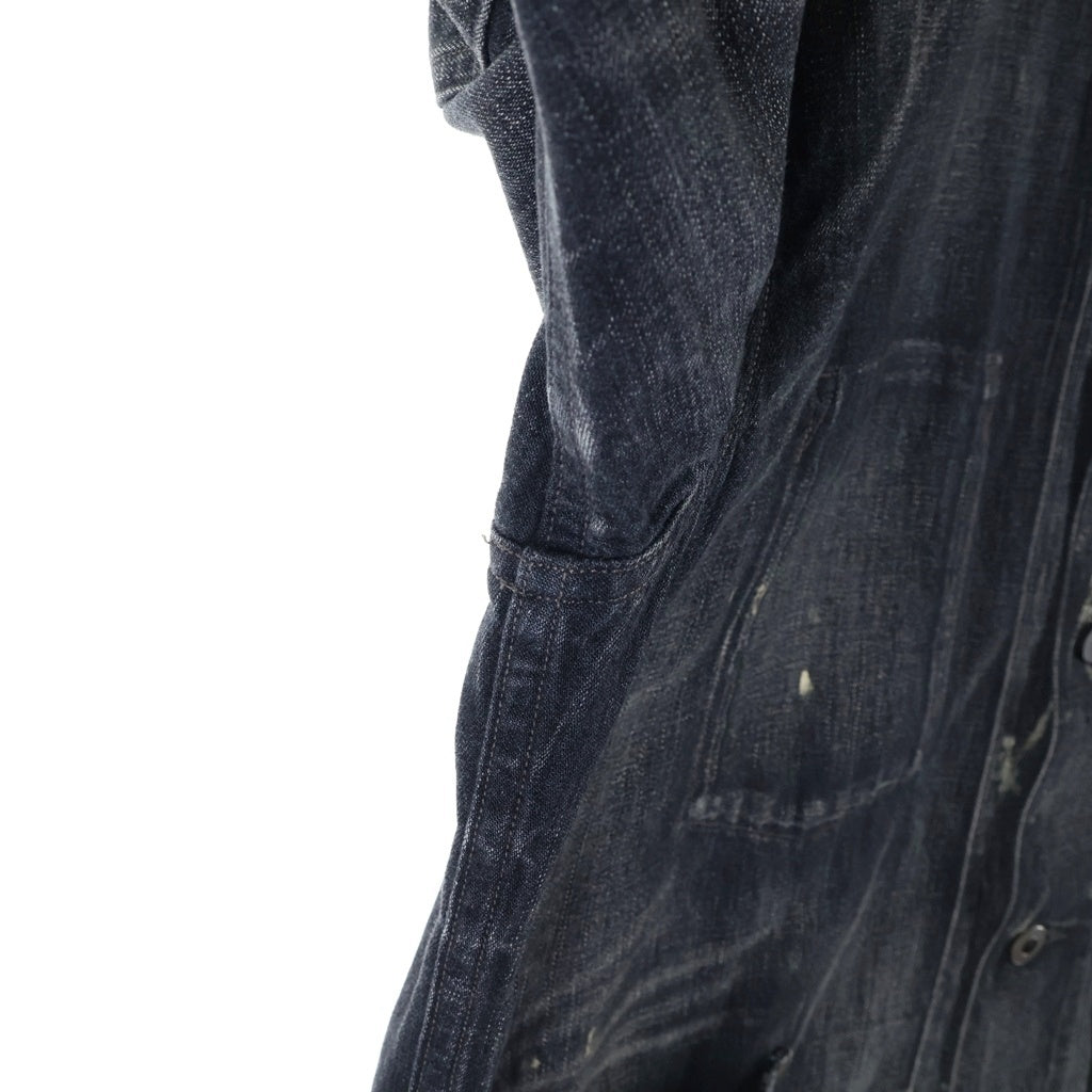 RRL(ダブルアールエル) LIMITED EDITION 200着限定 CHORE JACKET ペンキ加工 カバーオール ブラック