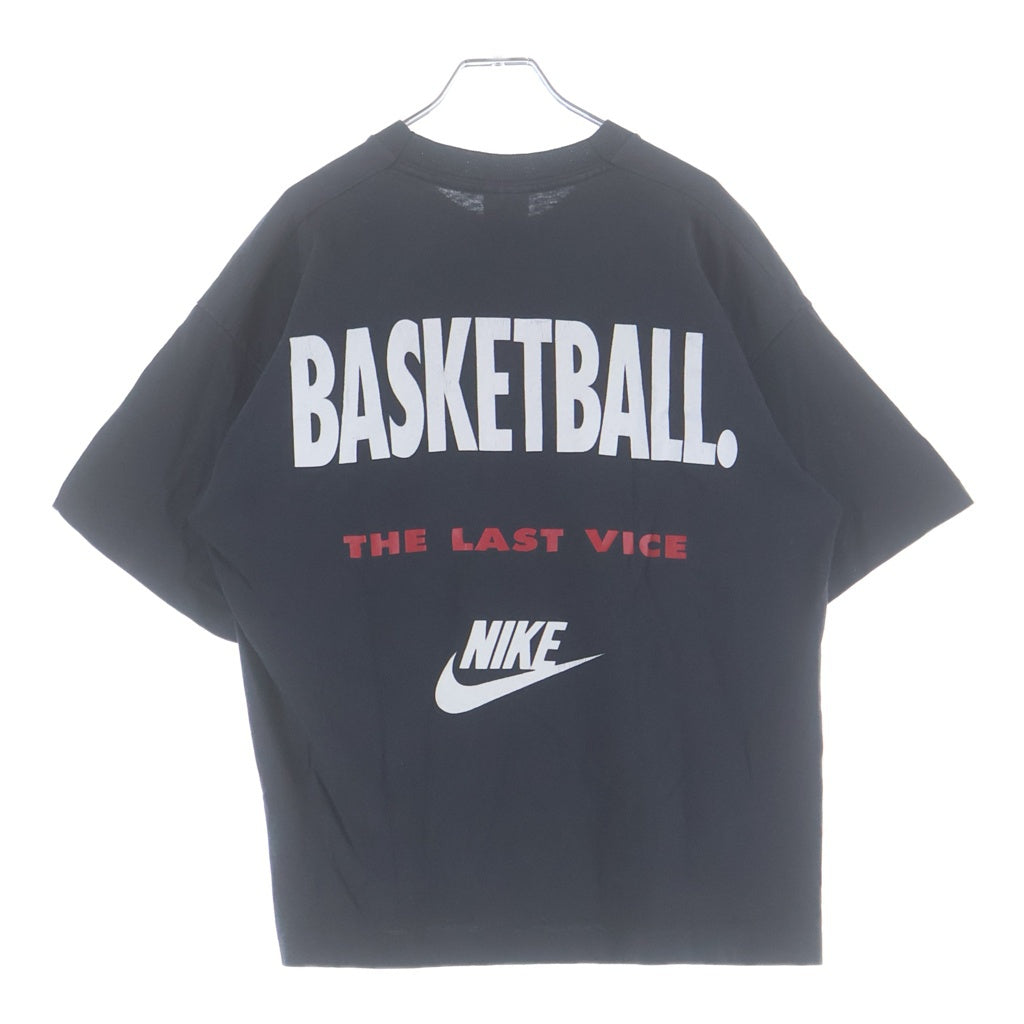 NIKE(ナイキ) 90s SEX Drugs & Rock Roll 裾袖シングル クルーネックTシャツ ブラック