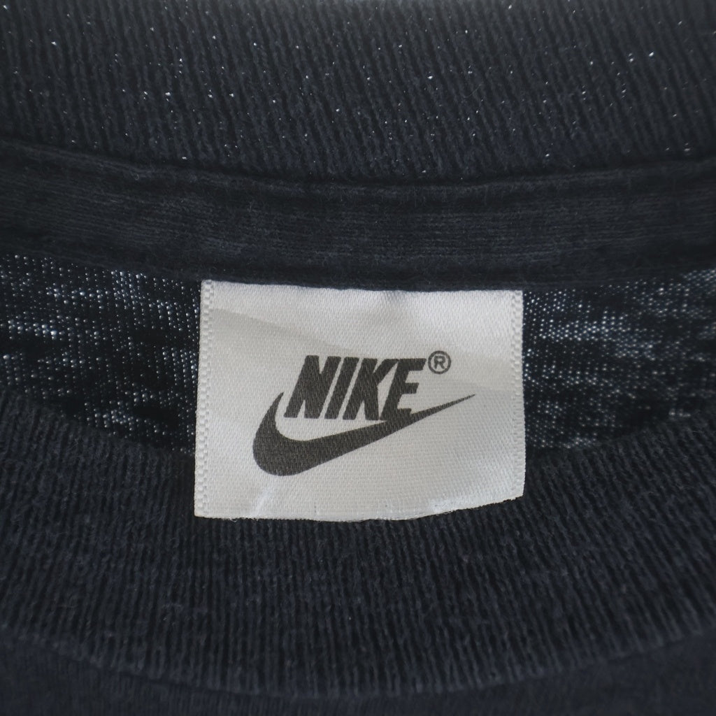 NIKE(ナイキ) 90s SEX Drugs & Rock Roll 裾袖シングル クルーネックTシャツ ブラック