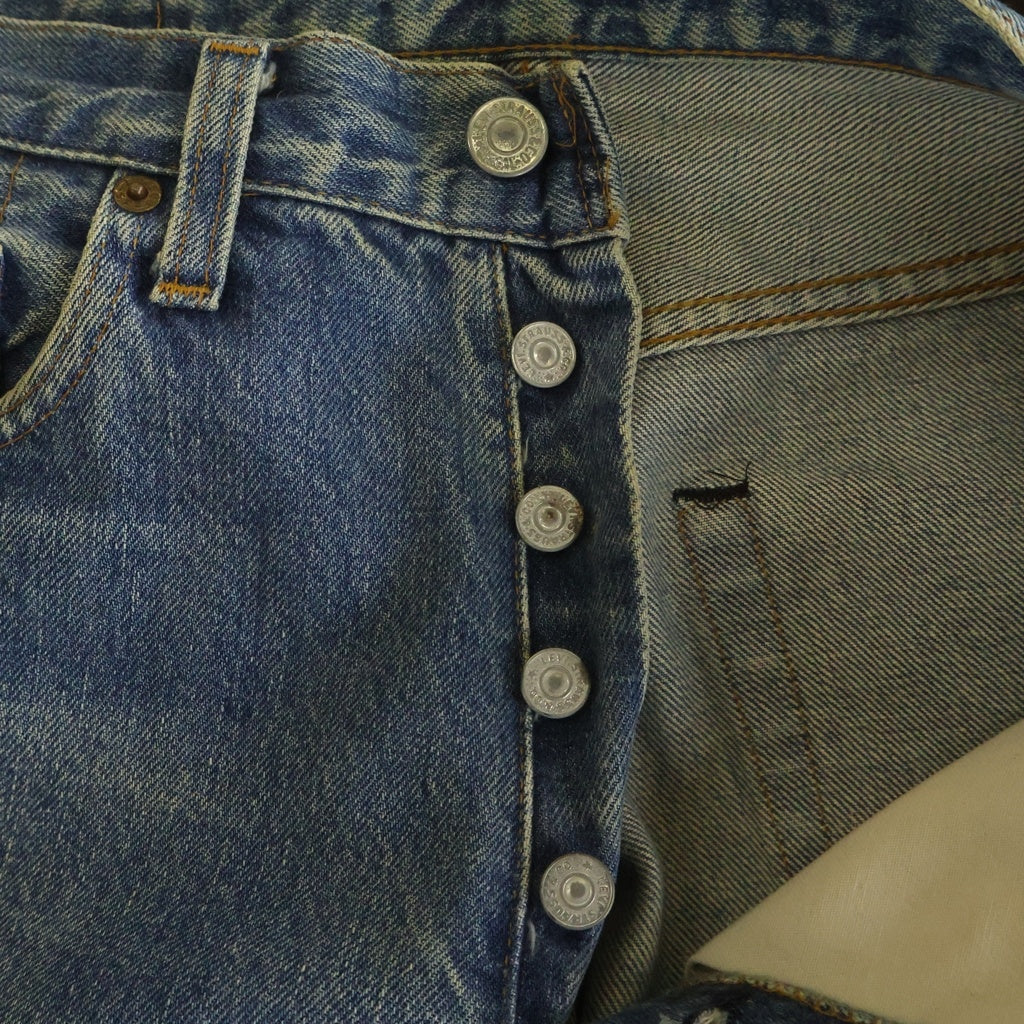 Levi's(リーバイス) 80s 501 ボタン裏524 ボタンフライ ダメージデニムパンツ インディゴ