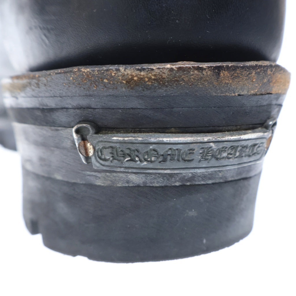CHROME HEARTS(クロムハーツ) ×WESCO ウエスコ ハイライナー レザーブレードレースアップ レザーブーツ ブラック 10 E