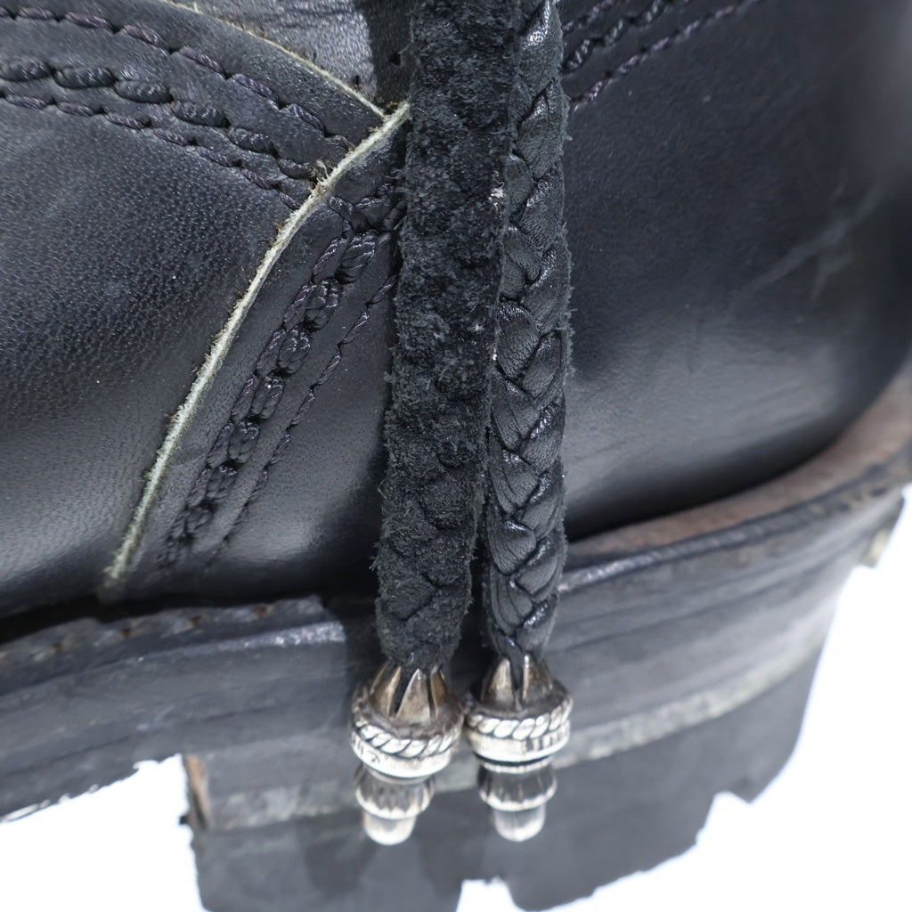 CHROME HEARTS(クロムハーツ) ×WESCO ウエスコ ハイライナー レザーブレードレースアップ レザーブーツ ブラック 10 E
