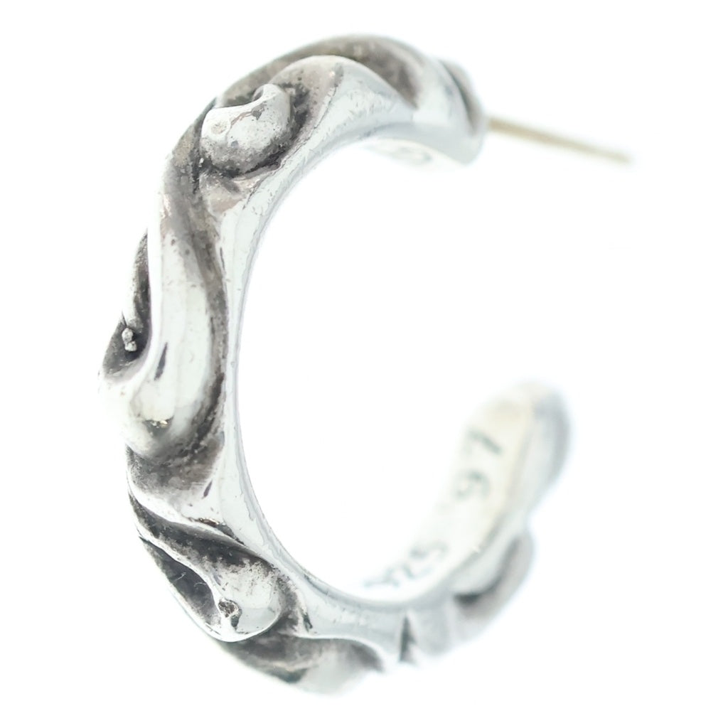 CHROME HEARTS(クロムハーツ) HOOP SCROOL スクロール フープピアス シルバー BCA102