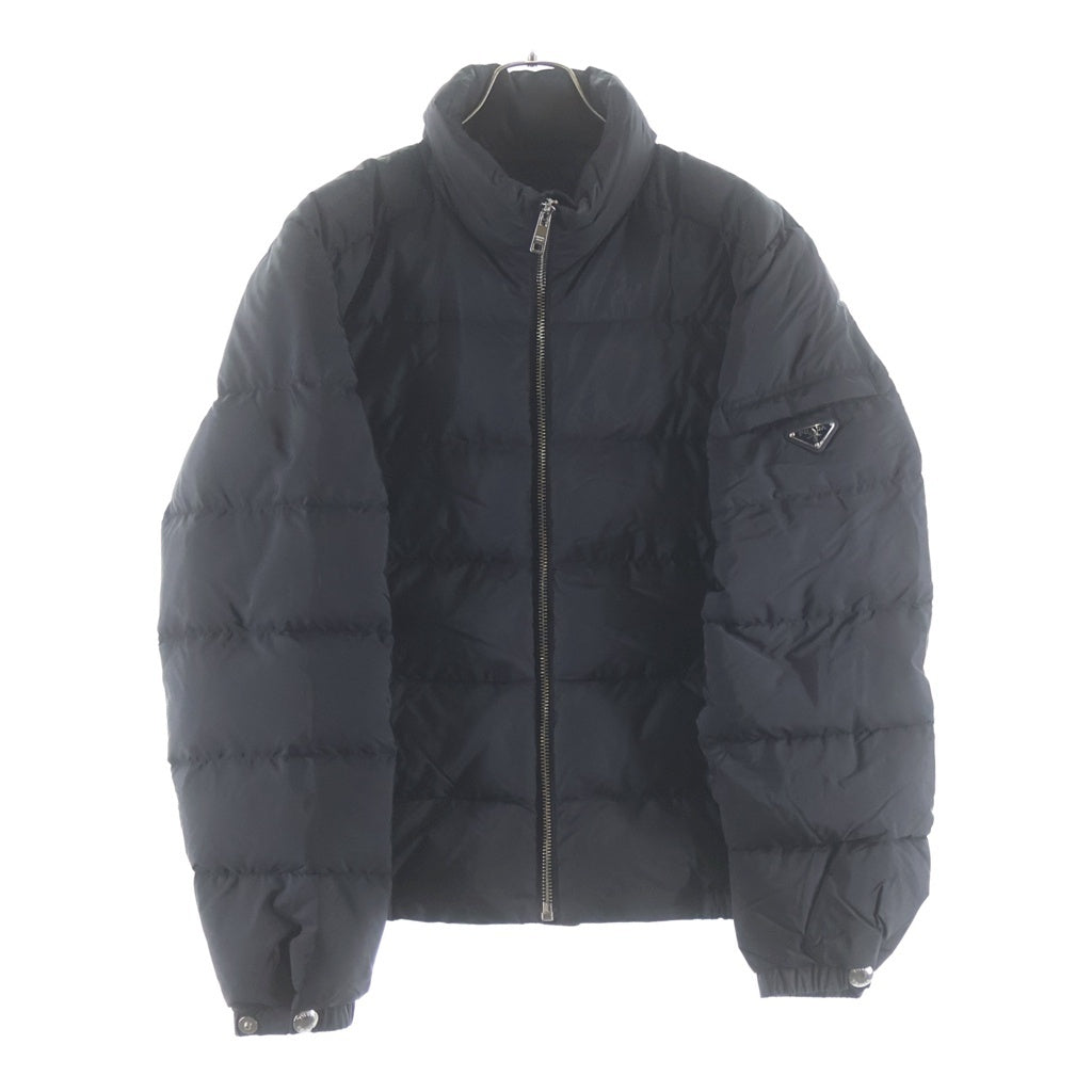 PRADA(プラダ) Re-NYLON トライアングルロゴ 三角プレート ナイロン SGB112 ダウンジャケット ブラック