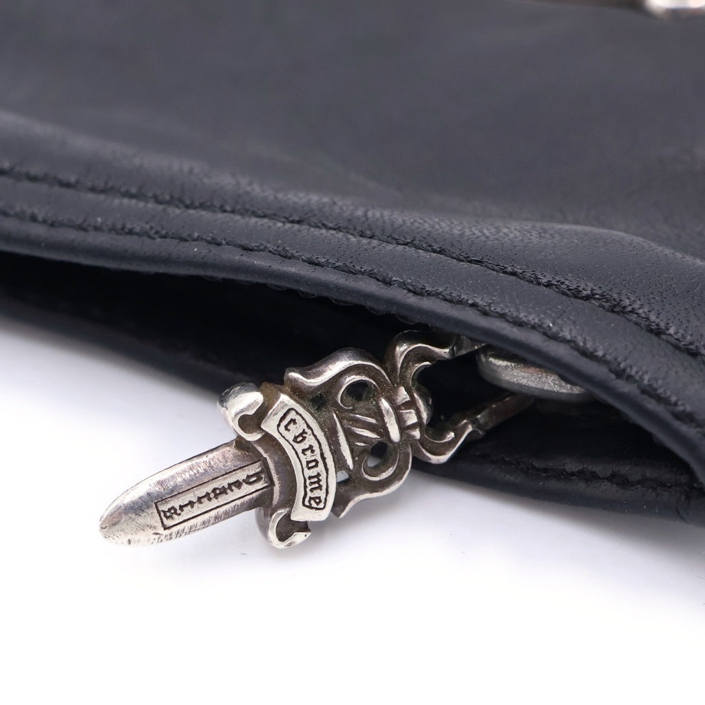 CHROME HEARTS(クロムハーツ) ZPR CHNG PURSE チェンジパース ダガージップコインケース ブラック