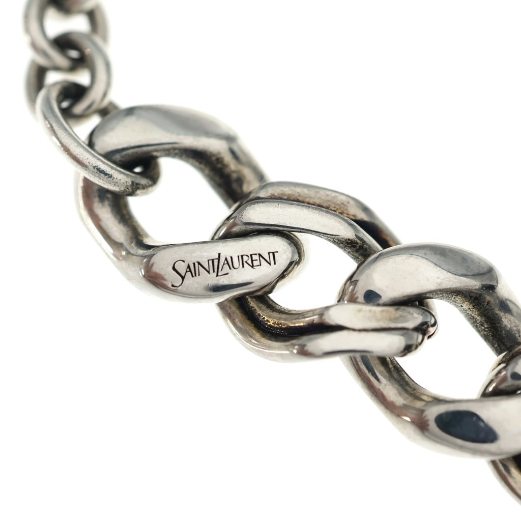 YVES SAINT LAURENT(イヴサンローラン) Metal Chain Bracelet チェーンブレスレット メタル シルバー レディース
