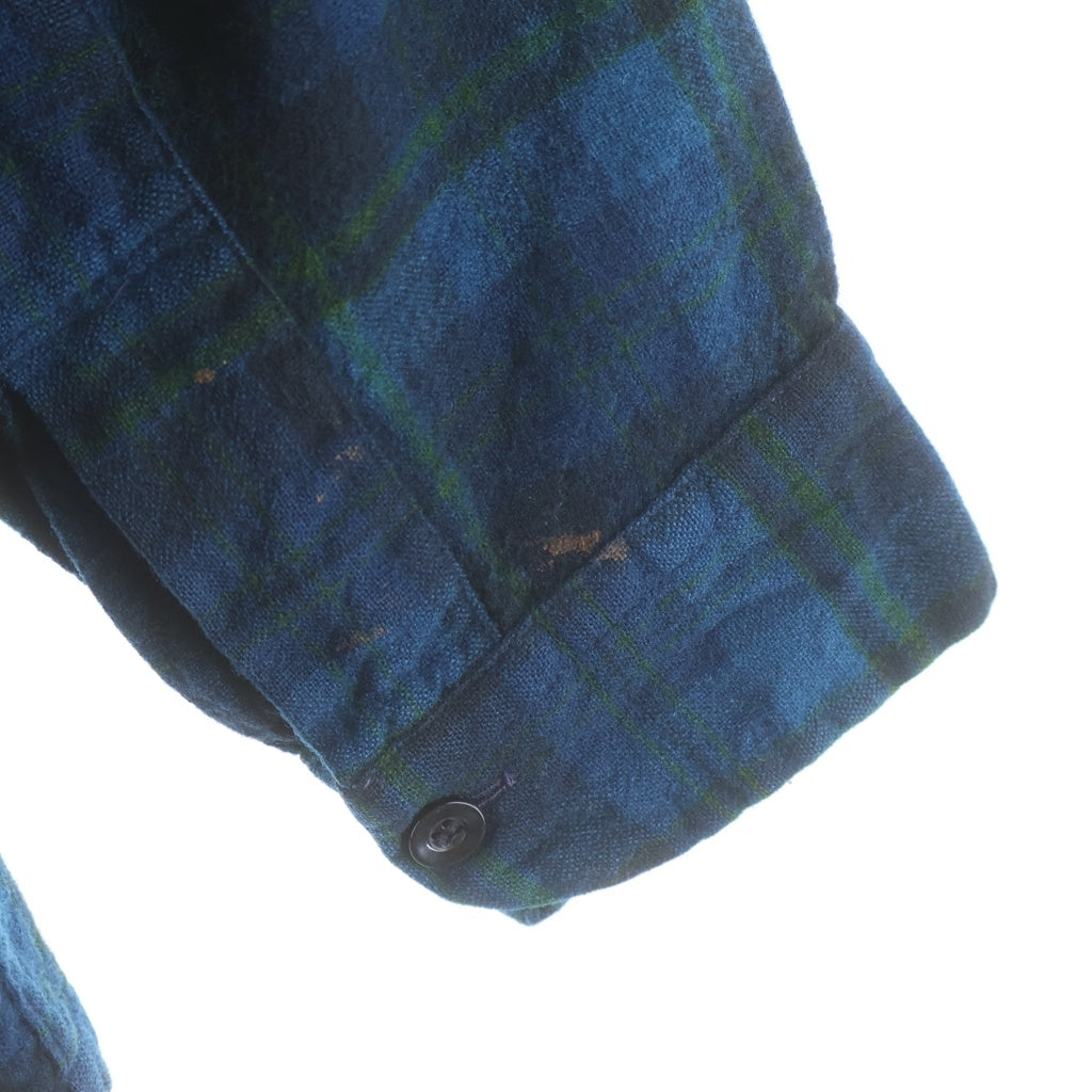PENDLETON(ペンドルトン) 60s 開襟 ダブルフラップ ウール ボードシャツ グリーン チェック