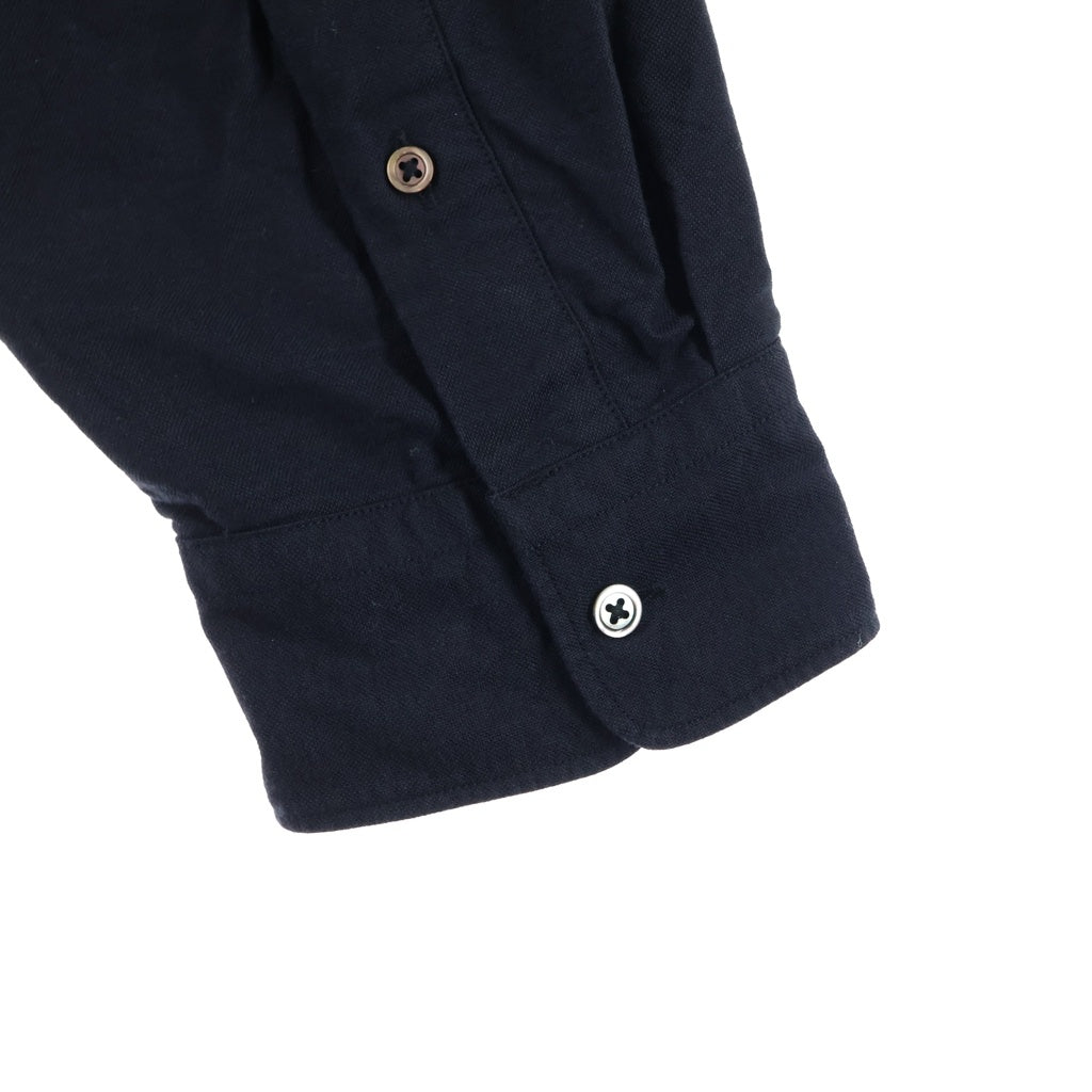 Graphpaper(グラフペーパー) 22AW Oxford Oversized Band Collar Shirt オックスフォード バンドカラー GM223-50072B ロングスリーブシャツ ブラック