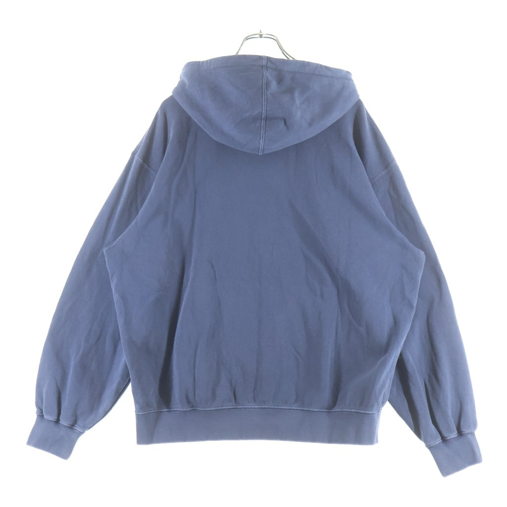 SUPREME(シュプリーム) 24SS Overdyed Small Box Zip Up Hooded Sweatshirt スモールボックスロゴ ピグメントダイ ジップパーカー ネイビー
