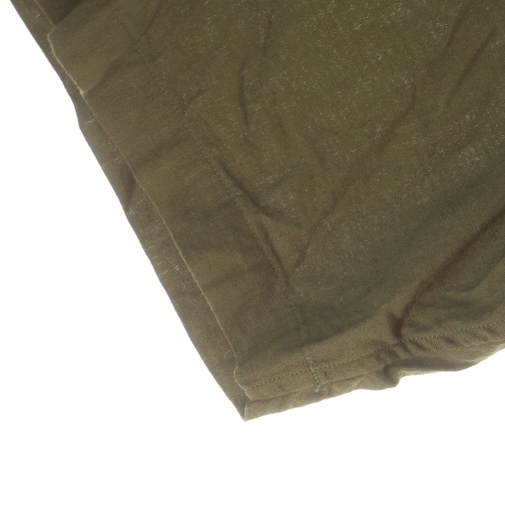 COMOLI(コモリ) 21SS ベタシャン 開襟 T01-02012 ショートスリーブシャツ カーキ