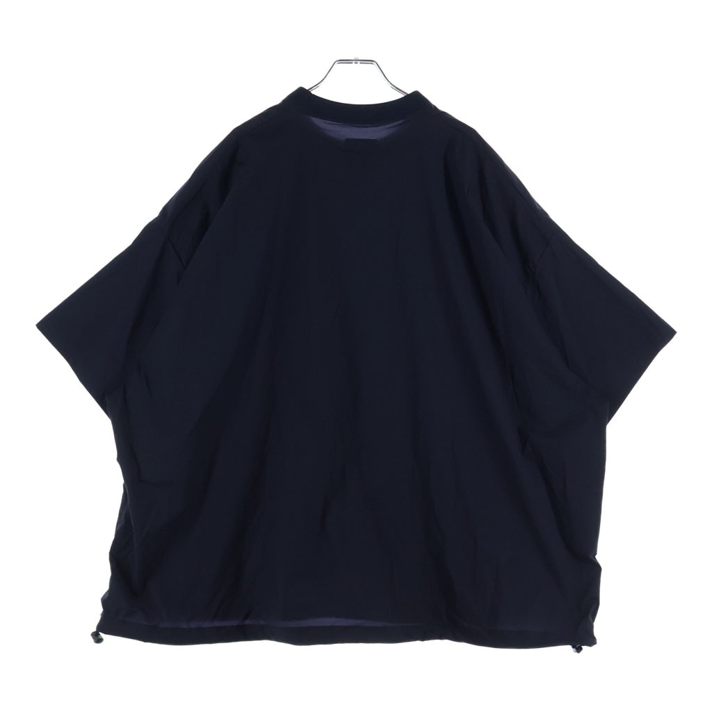 S.F.C(ストライプス フォー クリエイティ) 24SS BIG NYLON SS TEE ビックナイロンティ 裾ドローコード 半袖カットソー ネイビー