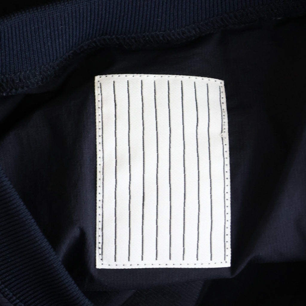 S.F.C(ストライプス フォー クリエイティ) 24SS BIG NYLON SS TEE ビックナイロンティ 裾ドローコード 半袖カットソー ネイビー