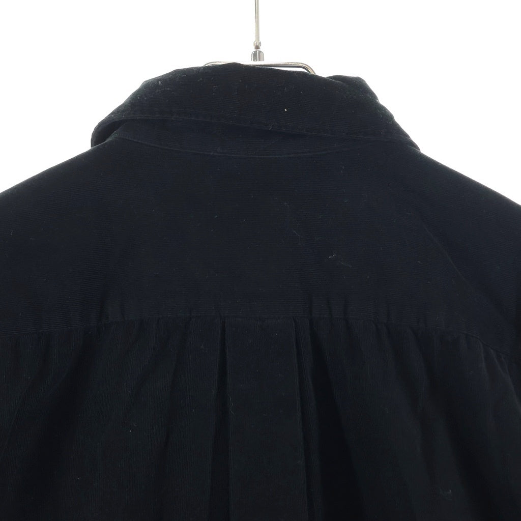COMOLI(コモリ) 25AW Corduroy Shirt コーデュロイ 長袖シャツ C03-02008 ブラック