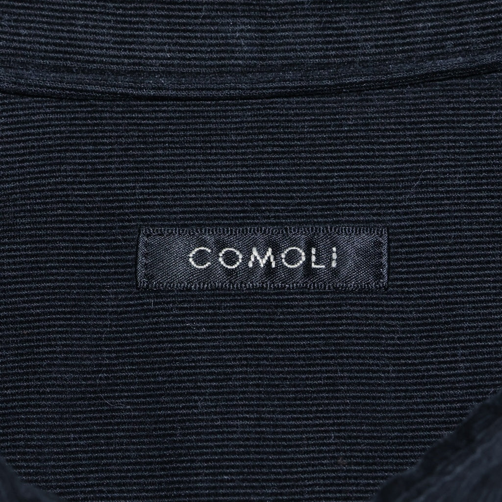 COMOLI(コモリ) 25AW Corduroy Shirt コーデュロイ 長袖シャツ C03-02008 ブラック
