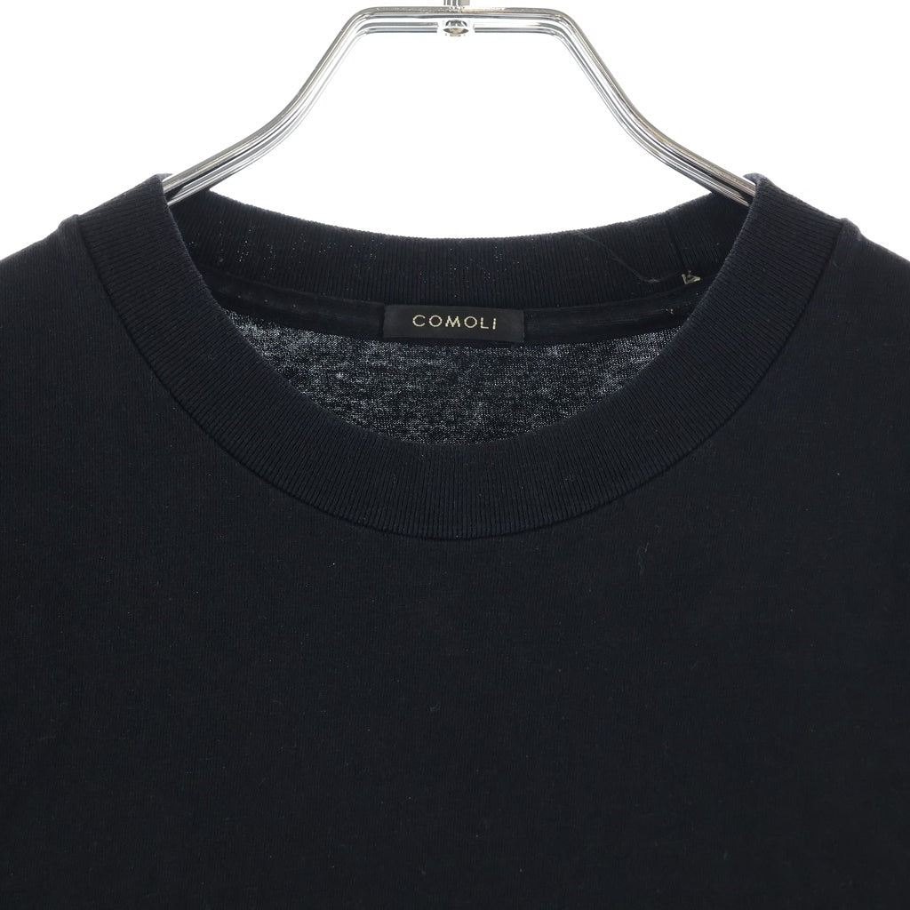 COMOLI(コモリ) 25SS Cotton jersey コットンジャージ B01-05010 ブラック