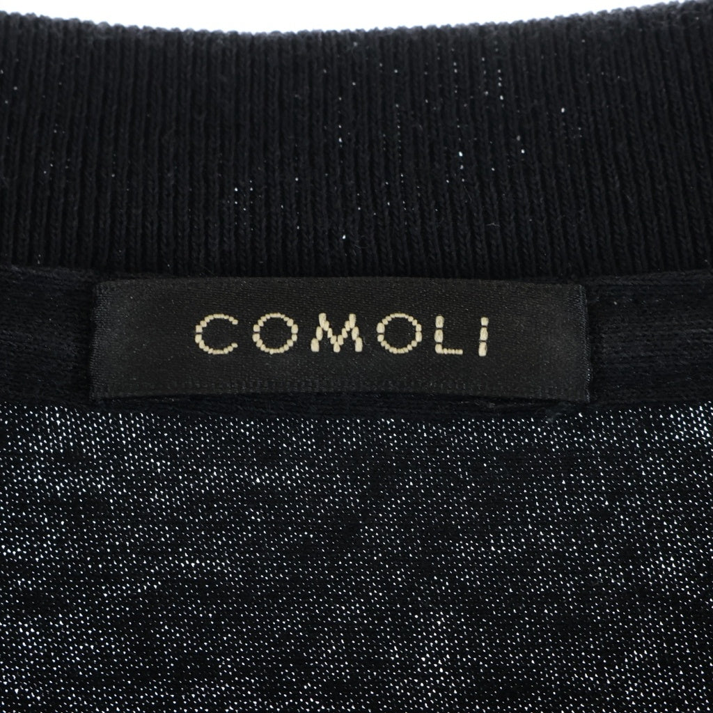 COMOLI(コモリ) 25SS Cotton jersey コットンジャージ B01-05010 ブラック