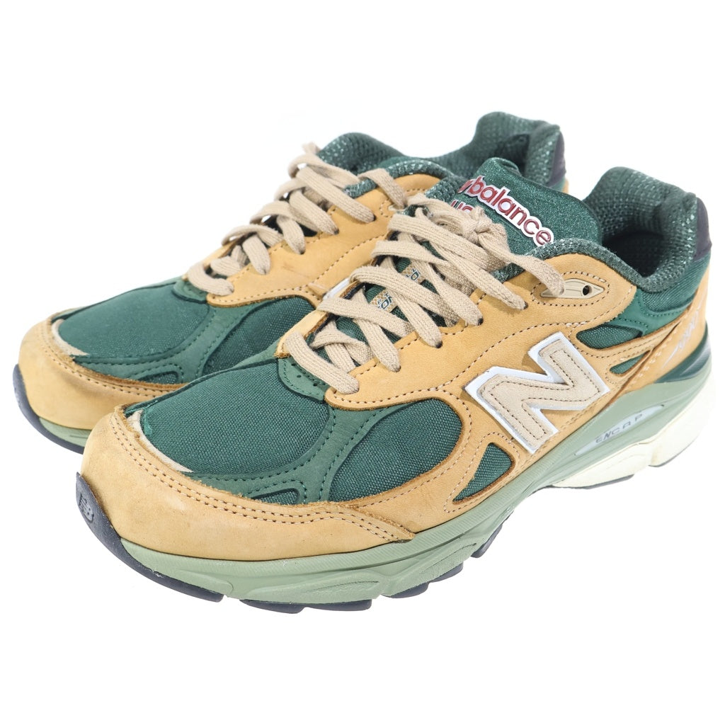 New Balance(ニューバランス) Made in USA 990v3 Tan Green ローカットスニーカー M990WG3 グリーン