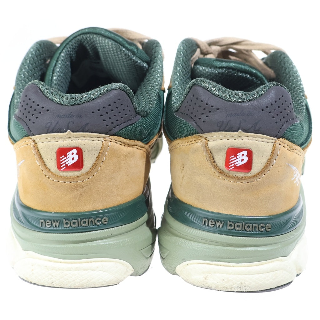 New Balance(ニューバランス) Made in USA 990v3 Tan Green ローカットスニーカー M990WG3 グリーン