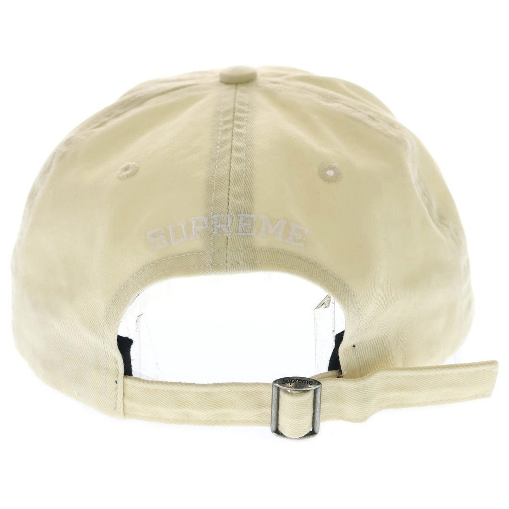 SUPREME(シュプリーム) 25SS Pigment Coated S Logo 6-Panel ピグメント加工 シックスパネル Sロゴキャップ アイボリー