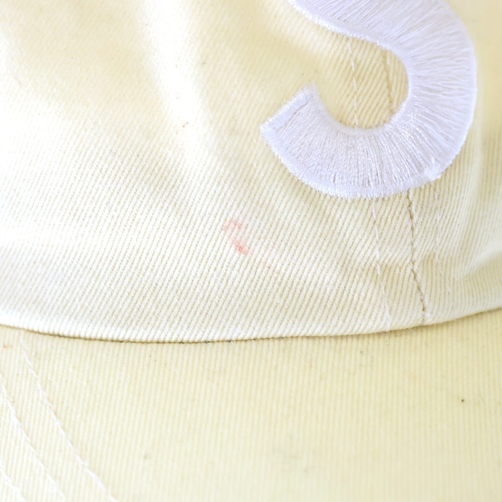 SUPREME(シュプリーム) 25SS Pigment Coated S Logo 6-Panel ピグメント加工 シックスパネル Sロゴキャップ アイボリー