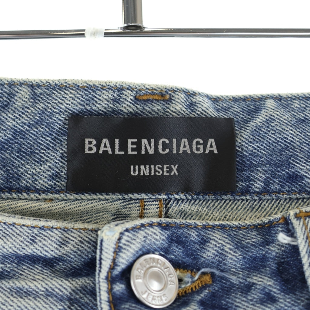 BALENCIAGA(バレンシアガ) 22AW プルアップワイドバギーデニムパンツ 704282 TDW14 インディゴ