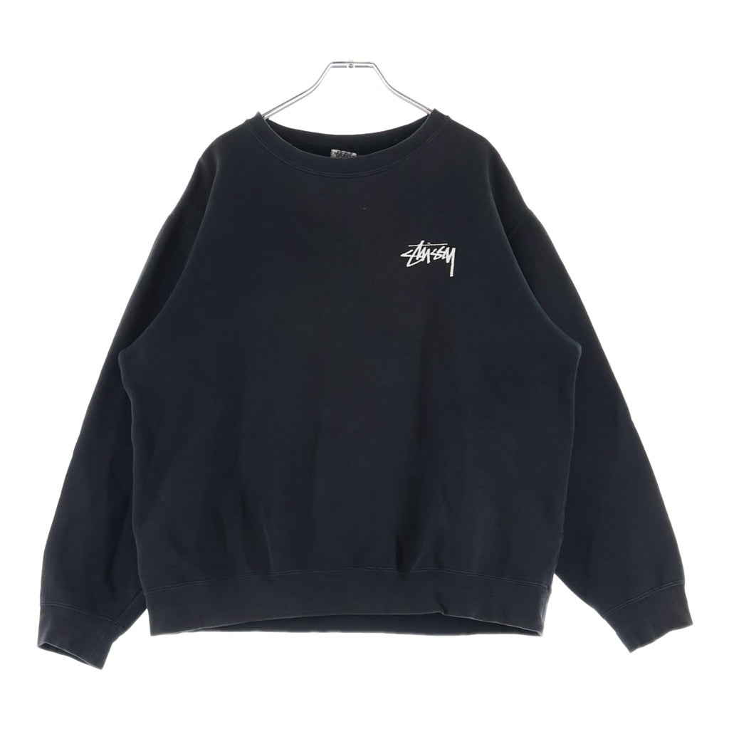 STUSSY(ステューシー) 00s Camouflage 8 Ball 8ボール ショーンフォント スウェット ブラック