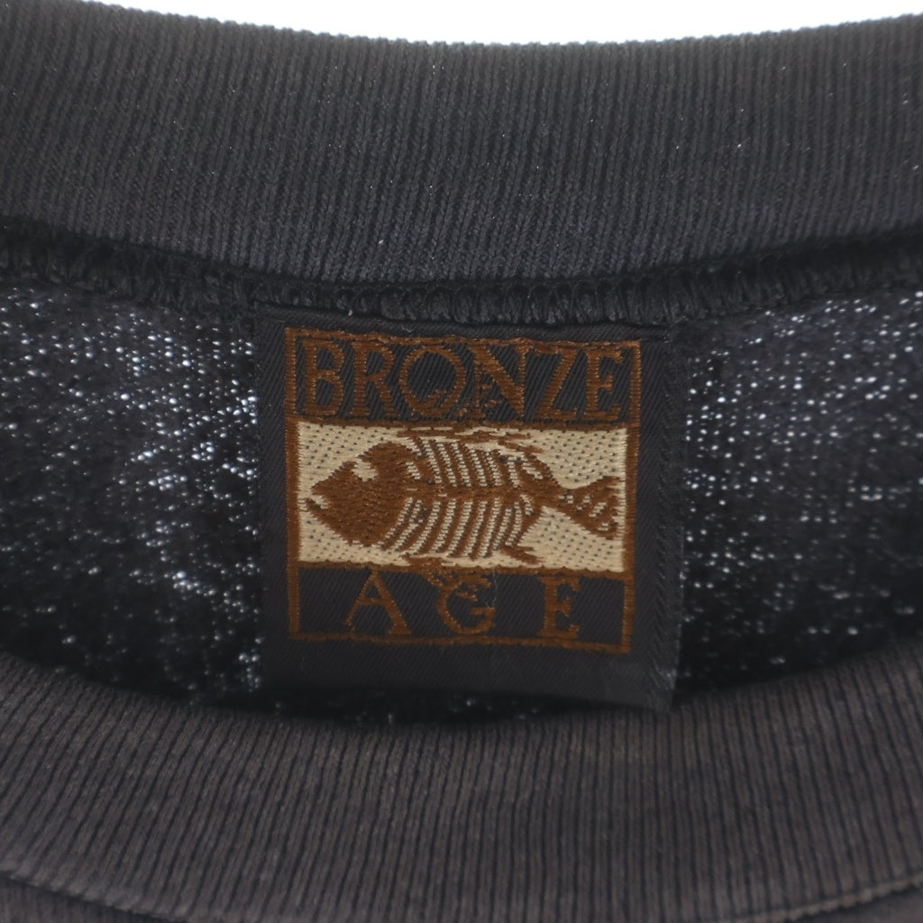 VINTAGE(ヴィンテージ) 90s BRONZE AGE ブロンズエイジ FISHBONE 陰陽 クルーネックスウェット ブラック