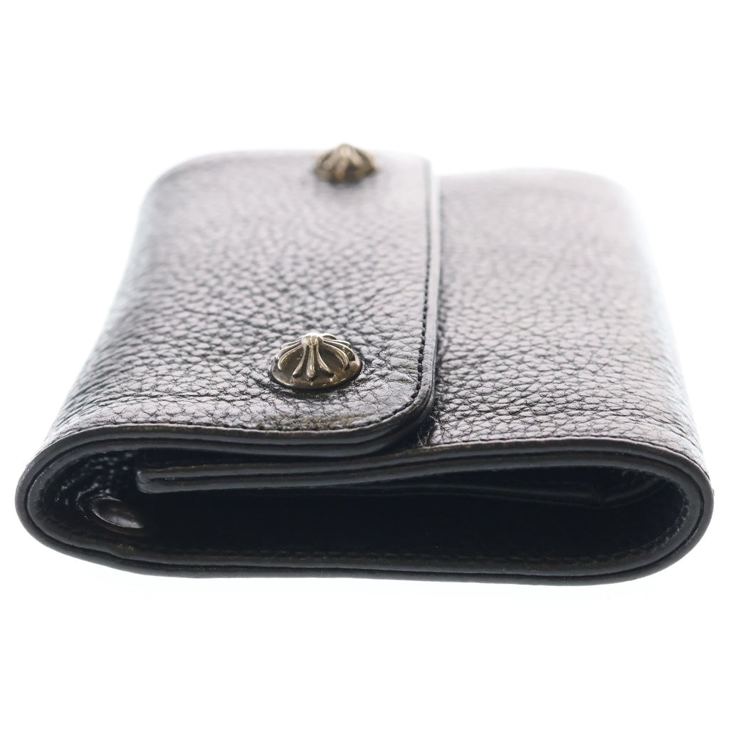 CHROME HEARTS(クロムハーツ) WAVE MINI ウェーブミニ レザーウォレット 財布 ブラックBCA373