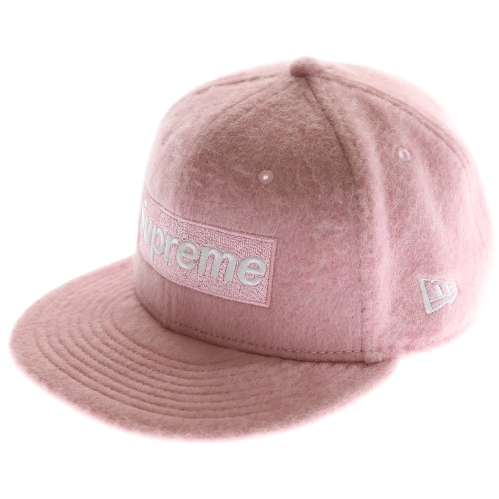 SUPREME(シュプリーム) 24AW Brushed Wool Box Logo ブラッシュド ウール ボックスロゴ キャップ ピンク