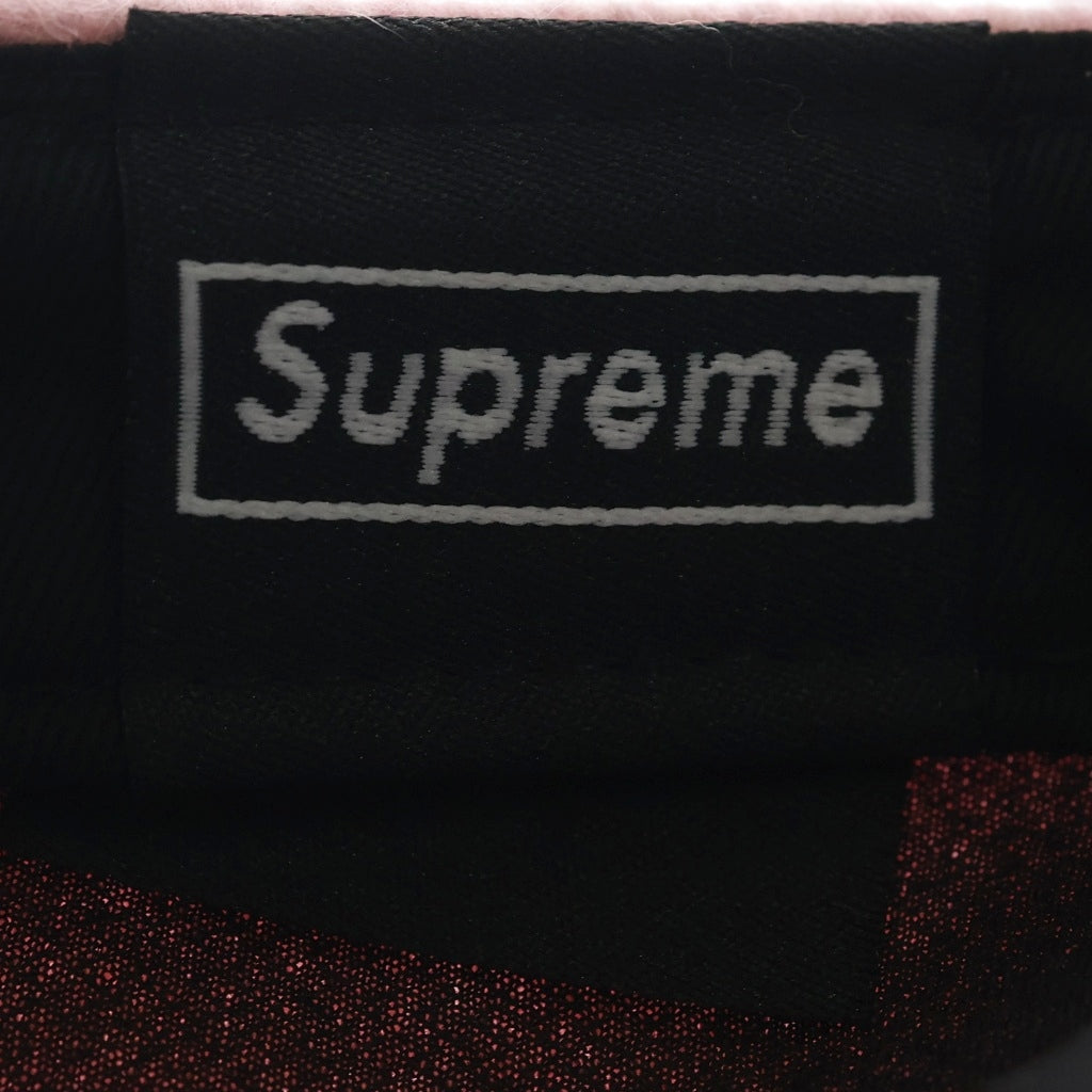 SUPREME(シュプリーム) 24AW Brushed Wool Box Logo ブラッシュド ウール ボックスロゴ キャップ ピンク