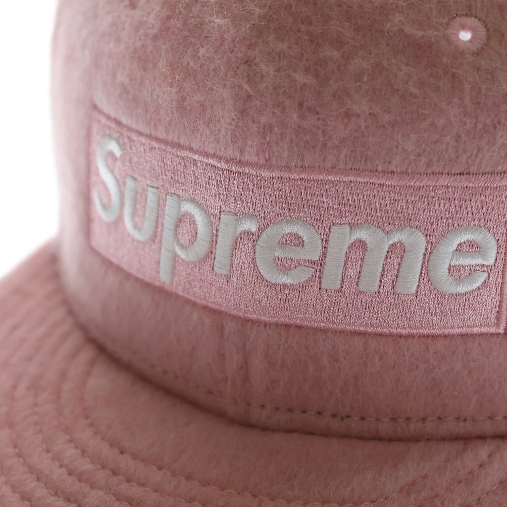 SUPREME(シュプリーム) 24AW Brushed Wool Box Logo ブラッシュド ウール ボックスロゴ キャップ ピンク