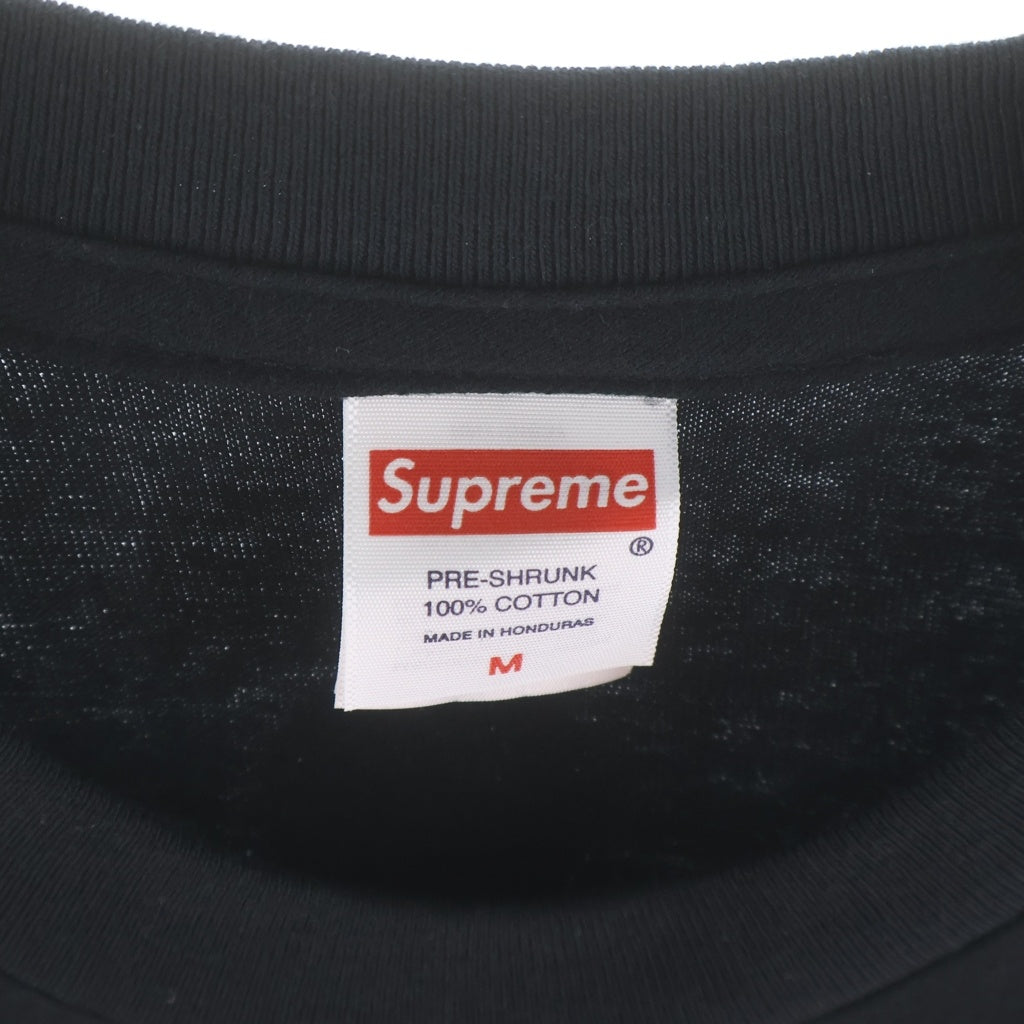 SUPREME(シュプリーム) 25SS SpongeBob Castelli Racing Tee スポンジボブ ボックスロゴ レーシング クルーネック長袖カットソー ブラック