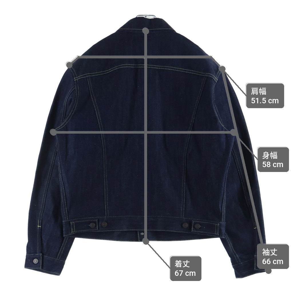 Levi's VINTAGE CLOTHING(リーバイス ビンテージ クロージング) TYPE 3 JACKET1961 557XX 3rdタイプ PC9-74998-0003 デニムジャケット イエローステッチ ネイビー