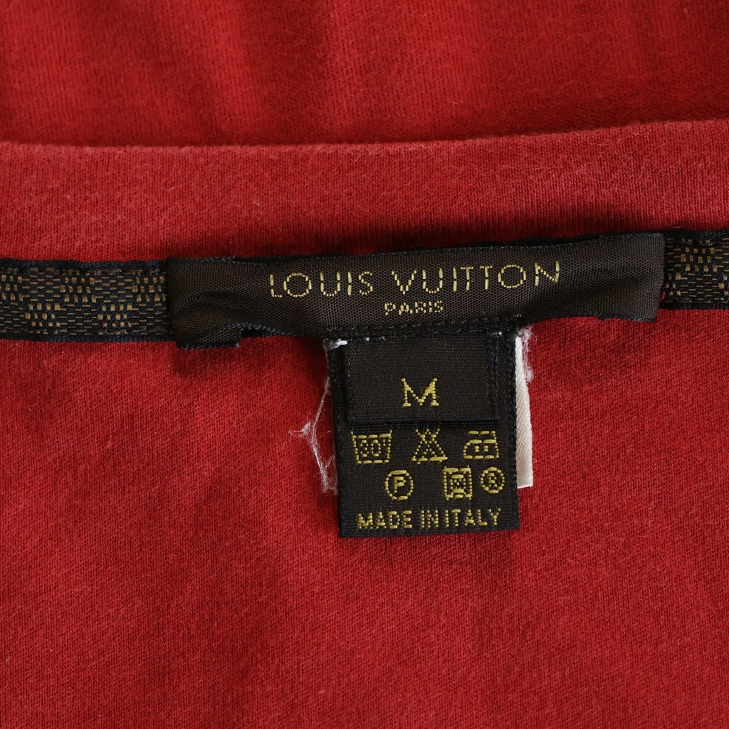 LOUIS VUITTON(ルイヴィトン) ダミエピスネーム クルーネックTシャツ レッド