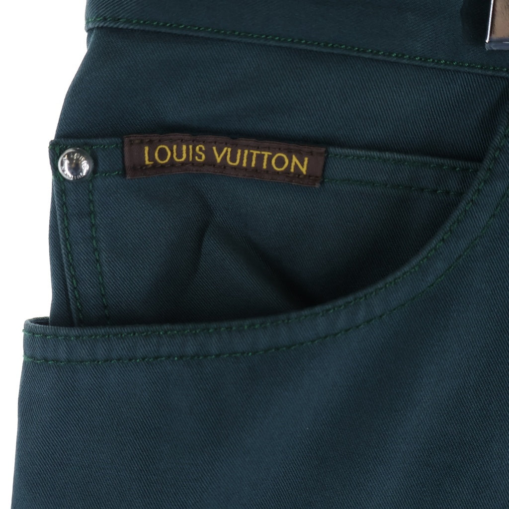 LOUIS VUITTON(ルイヴィトン) ロゴバック刺繍 RM142Q H5ID08BWK ストレートパンツ グリーン