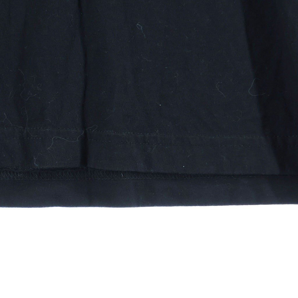 CHROME HEARTS(クロムハーツ) Neck Logo L/S Tee ネックロゴプリント ロングスリーブ 長袖Tシャツ カットソー ブラック/ブルー