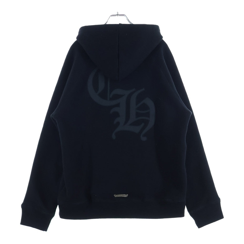 CHROME HEARTS(クロムハーツ) 7‐11 Y NOT Cemetery Cross Applique Embroidery Hoodie ワイノット セメタリークロス アップリケ刺繍 プルオーバーパーカー ブラック