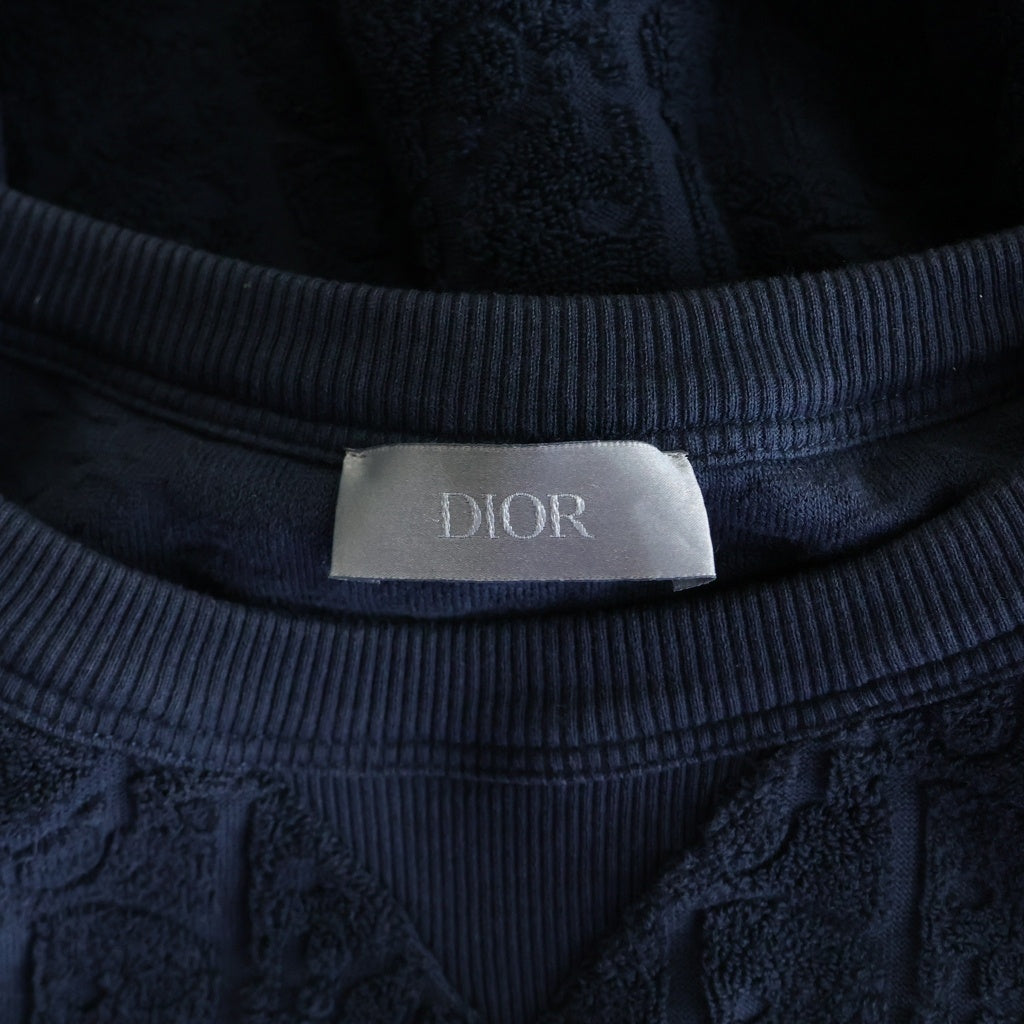 DIOR(ディオール) 21SS オブリーク テリー ジャガード 113J692A0614 クルーネックTシャツ ネイビー