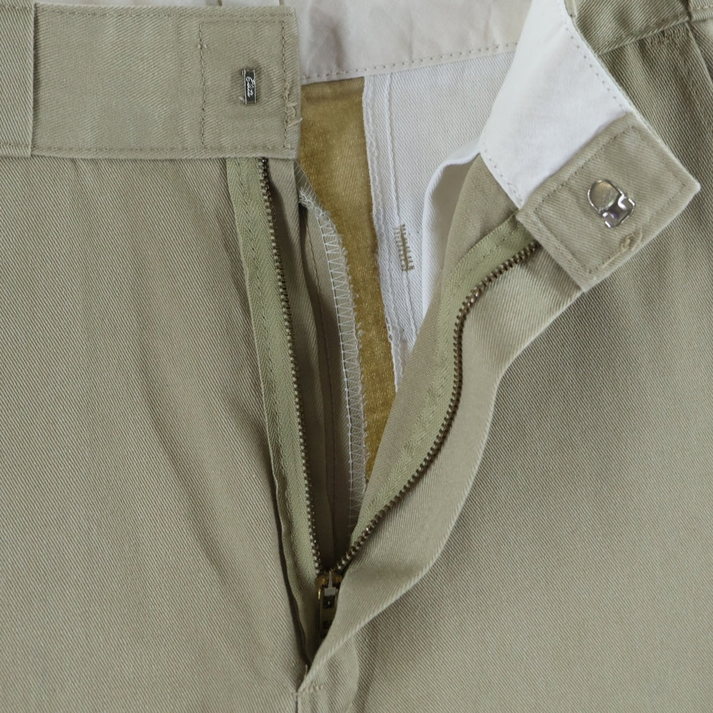 Dickies(ディッキーズ) 80s TALONジップ バック開閉可 ストレートチノ ベージュ