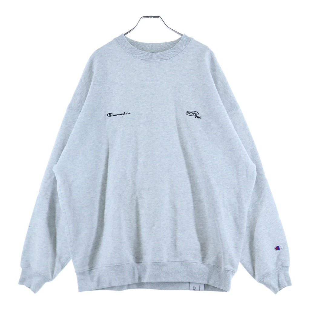 WTAPS(ダブルタップス) ×CHAMPION ACADEMY CREW NECK C8-D016 クルーネックスウェット グレー