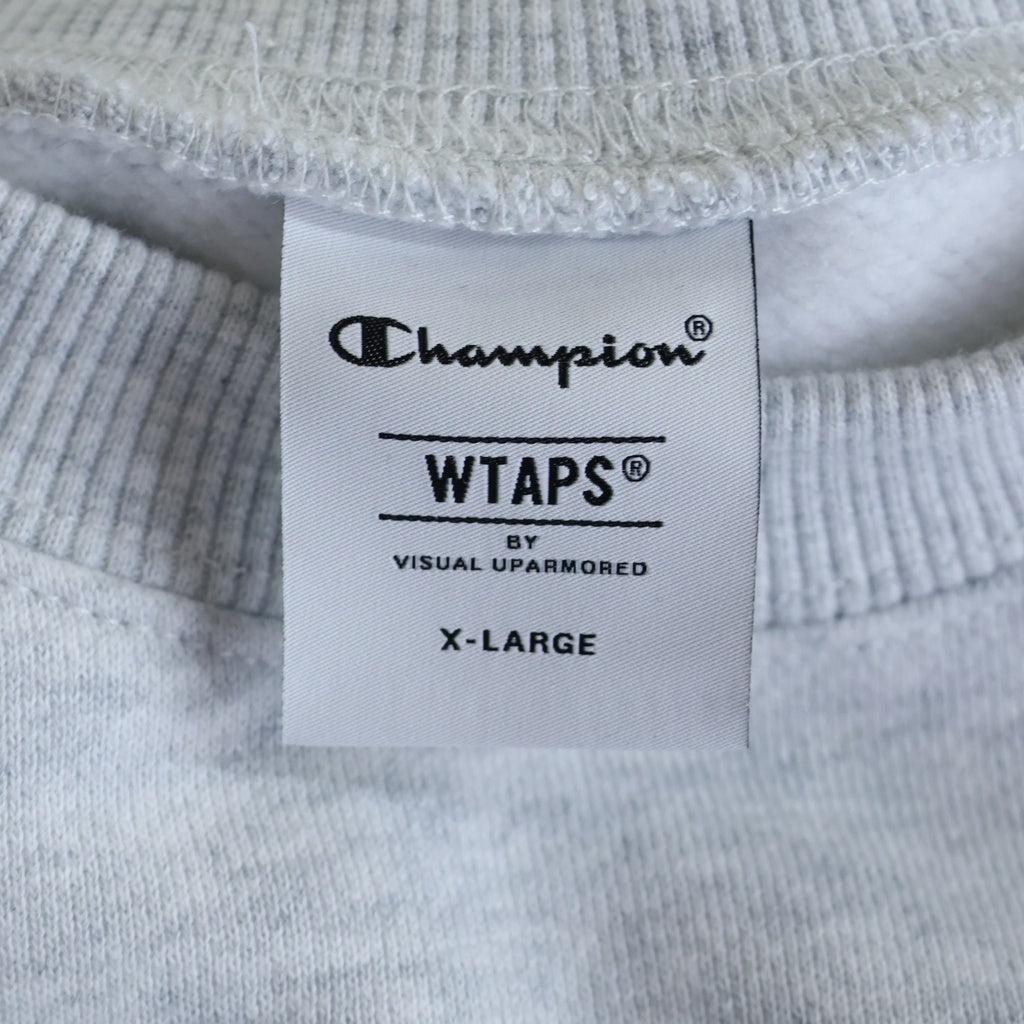 WTAPS(ダブルタップス) ×CHAMPION ACADEMY CREW NECK C8-D016 クルーネックスウェット グレー