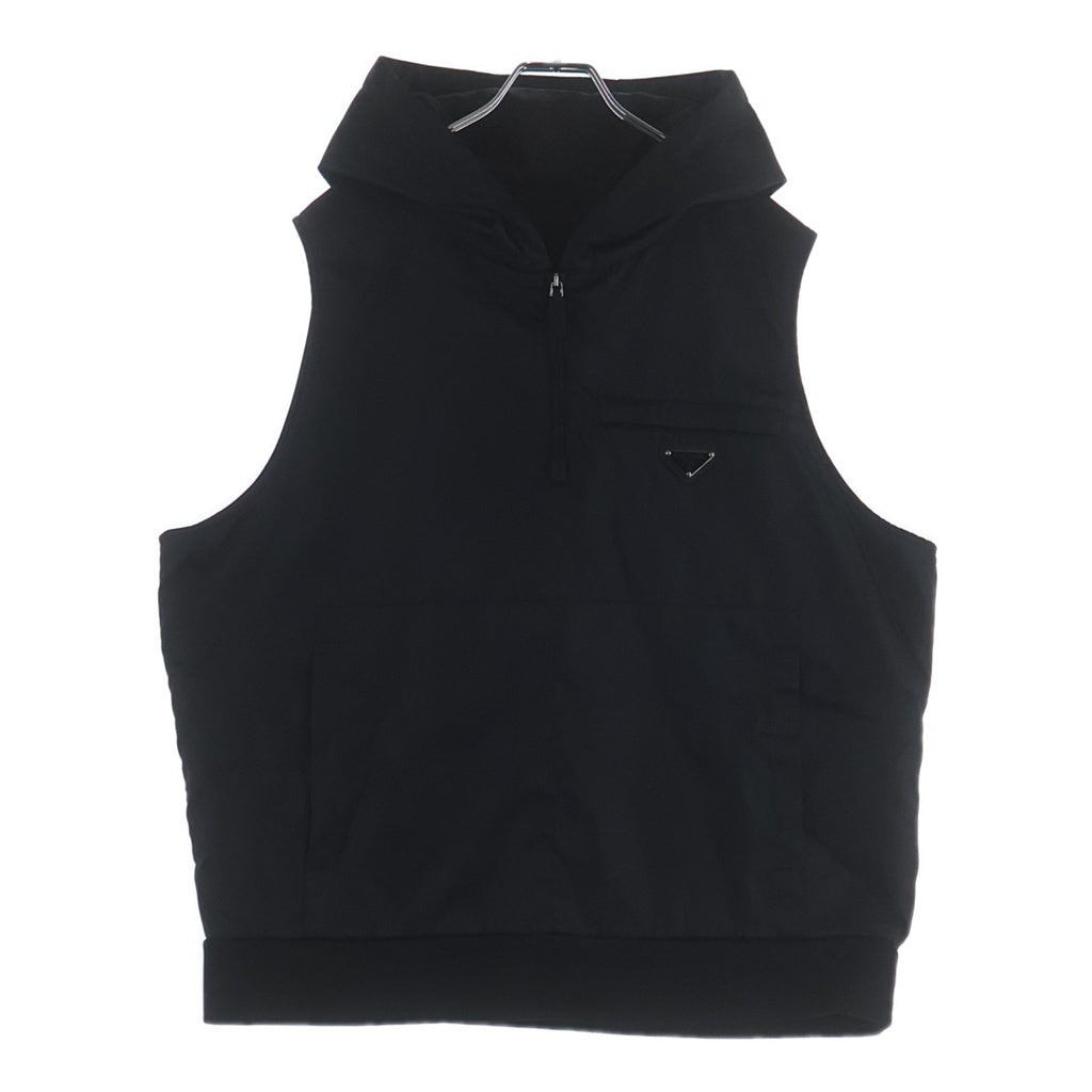 PRADA(プラダ) 21SS 三角プレート Re-Nylon 切替 UJT103 ベスト ブラック