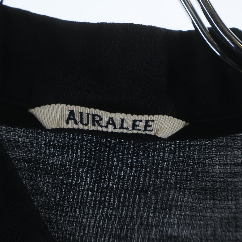 AURALEE(オーラリー) 21SS SILK LINEN DOBBY SHIRTS JACKET シルクリネン ドビー A21SS01SD 5 長袖シャツ ブラック