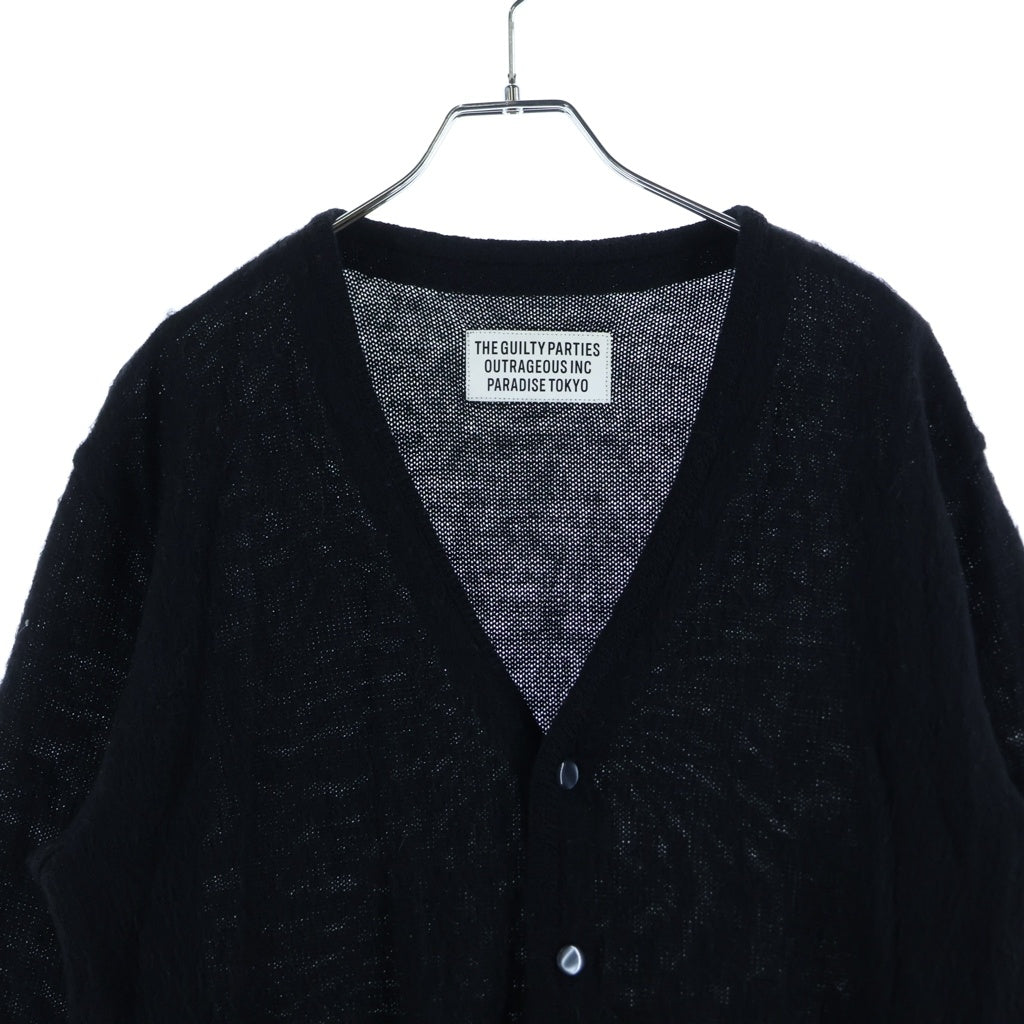 WACKO MARIA(ワコマリア) Mohair Cardigan モヘアカーディガン ブラック
