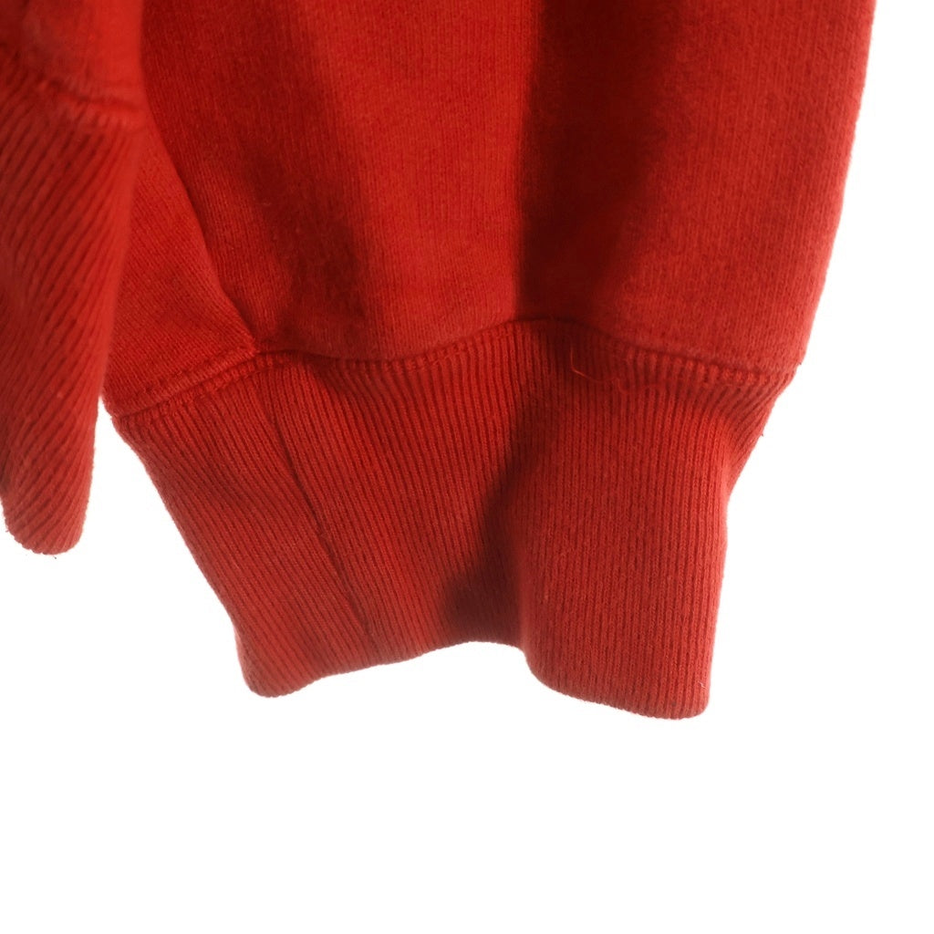 WACKO MARIA(ワコマリア) WASHED HEAVY WEIGHT SWEATSHIRT ウォッシュドヘビーウェイトスウェットシャツ カレッジプリント オールドイングリッシュ スウェット レッド