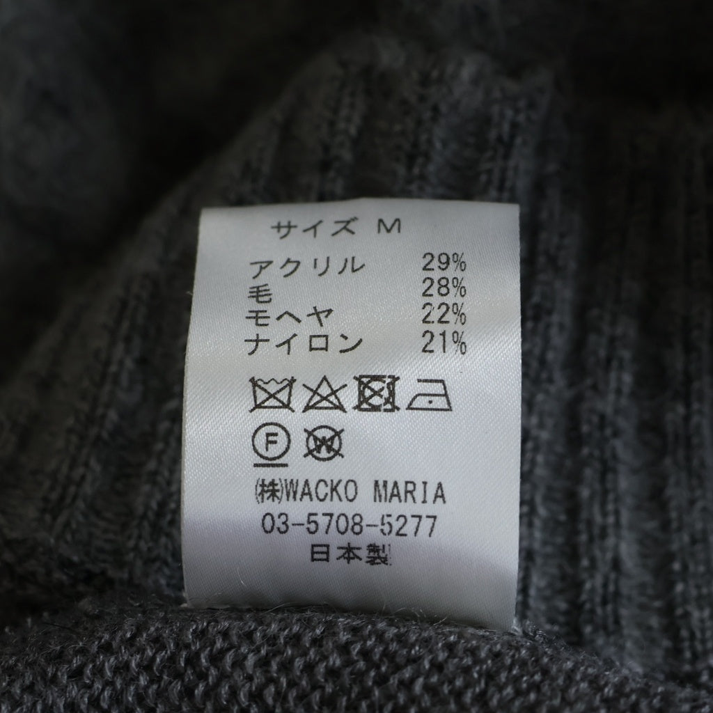 WACKO MARIA(ワコマリア) MOHAIR CREWNECK SWEATER モヘアニットセーター 胸ロゴ