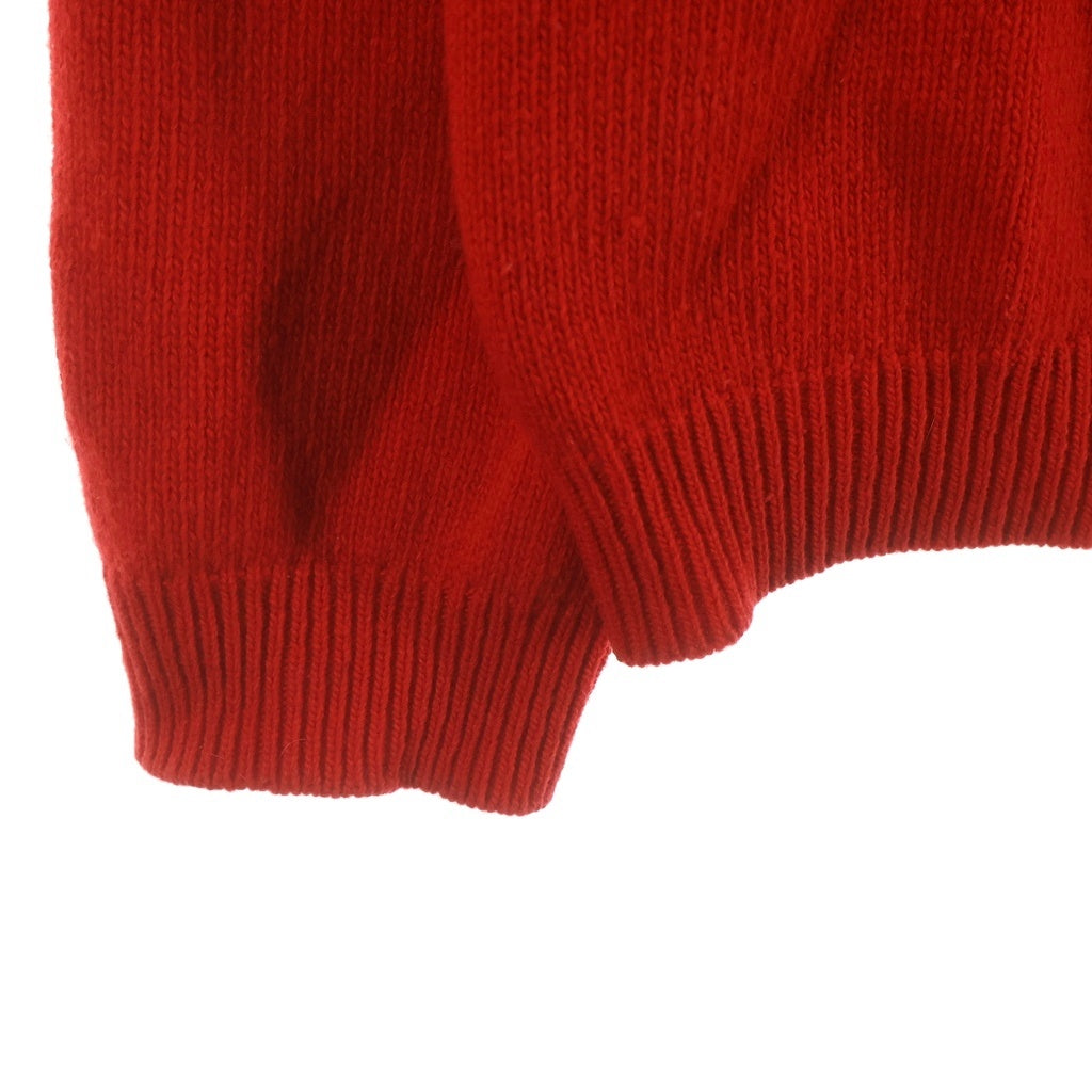 GUCCI グッチ Deerlet Wool Sweater ディアレットウールセーター ジラフモチーフ フロントロゴ クルーネックセーター レッド GUCCI(グッチ) Deerlet Wool Sweater ディアレットウールセーター