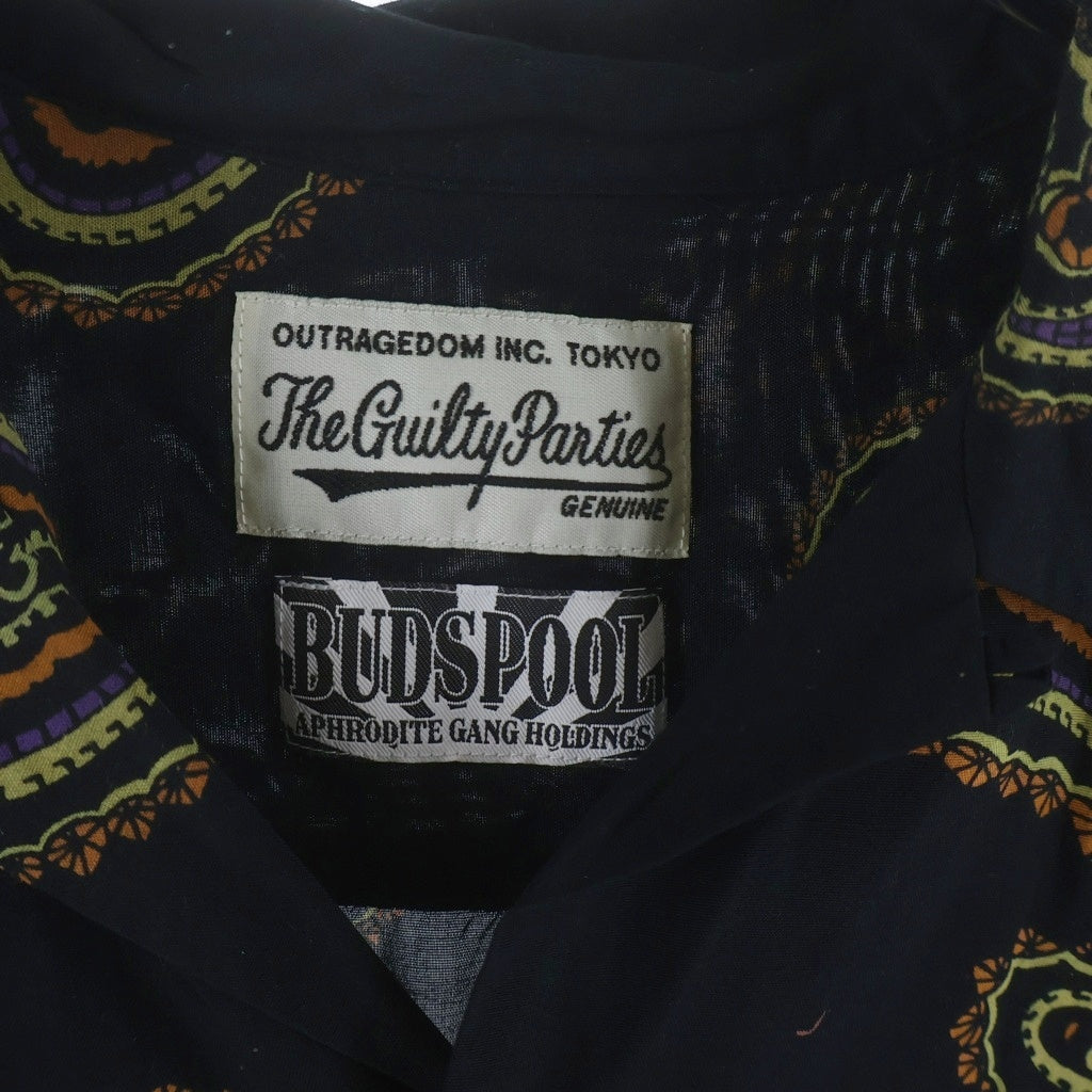 WACKO MARIA(ワコマリア) 21SS BUDSPOOL 舐達麻 HAWAIIAN SHIRT TYPE-2 PAISLEY レーヨン アロハシャツ ブラック
