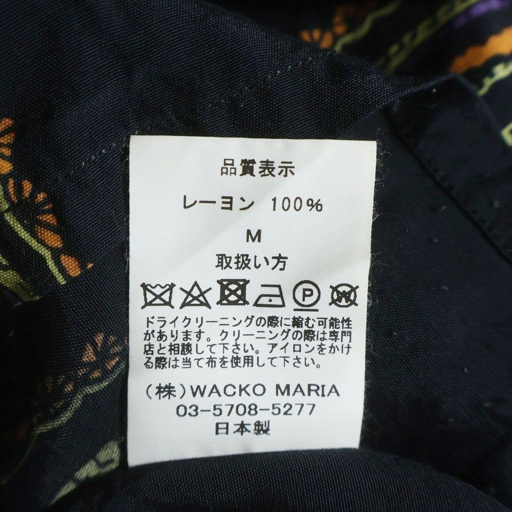 WACKO MARIA(ワコマリア) 21SS BUDSPOOL 舐達麻 HAWAIIAN SHIRT TYPE-2 PAISLEY レーヨン アロハシャツ ブラック