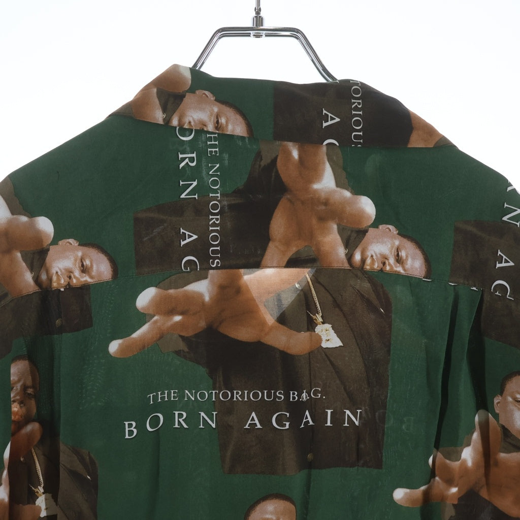 WACKO MARIA(ワコマリア) 21SS The Notorious B.I.G. Hawaiian Shirt ノートリアスビギー ハワイアンシャツ 開襟 アロハシャツ グリーン